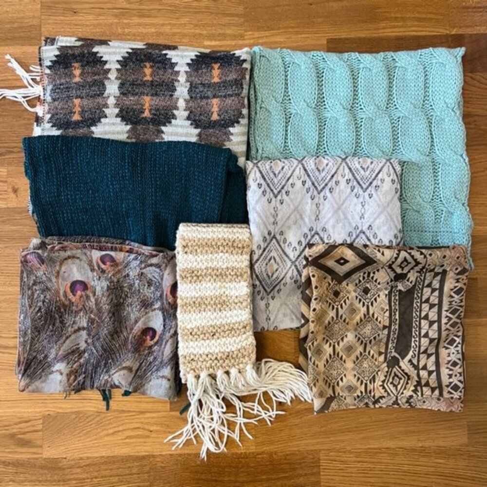 Bundle of 7 Scarves